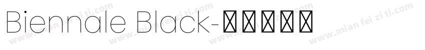 Biennale Black字体转换